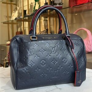 Louis Vuitton Monogram Empreinte Speedy Bandouliere 25
